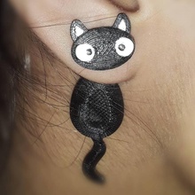 arete gato amarrado orelha suspensão 3d print model - Mito3D