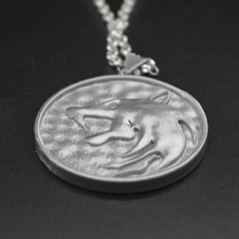 witcher wolf head medalion fan art fanart 3d print model - Mito3D