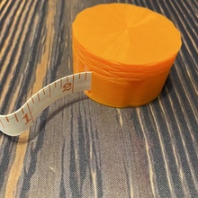 soft fabric sewing tape measure case 3d print model - Mito3D