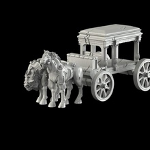 hearse tabletop printable accessories creature dragons fantasy gothic halloween horror rpg undead zombie role carriage gate cemetery cart dungeon horses whell 3d print model - Mito3D