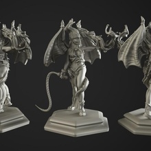dragon trainer tabletop demon creature dragons fantasy warhammer wing character high warcraft boardgame elves succubus dungeon flames drake mmo dt 3d print model - Mito3D