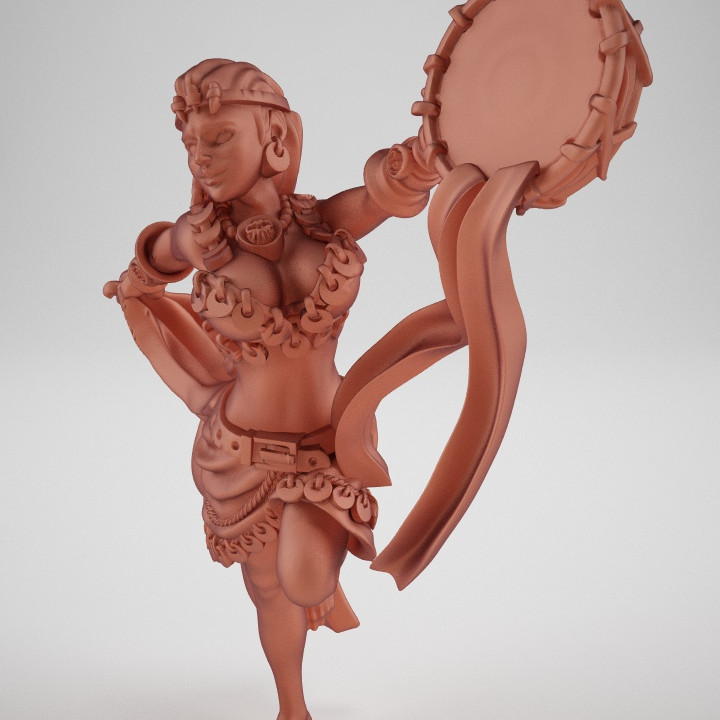 misticamente ragazza tavolo draghi fantasia gioco warhammer donna miniatura caldo tette prigione amazon 3D print model - Mito3D