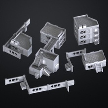 modular Gebäude Unendlichkeit Tischplatte Kriegsspiel 3d print model - Mito3D