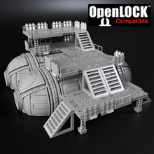 openlock modular Ciência ficção escaramuças tampo mesa terreno miniatura jogo tabuleiro guerra 28mm 3d print model - Mito3D
