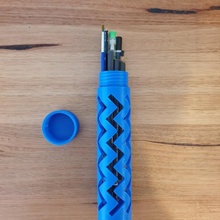 zikzaklı kalem durum kılıf Kutu vidalamak dolma çocuklar kolay eğlence hediye okul kalemler tüp parlak 3d print model - Mito3D