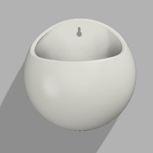 meia esfera parede plantador 3d print model - Mito3D