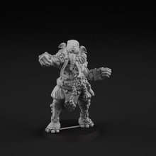 elefante cuarto mesa cuenco criatura fútbol duende monstruo martillo guerra zombi sangre miniatura Nurgle cicatrices 3d print model - Mito3D