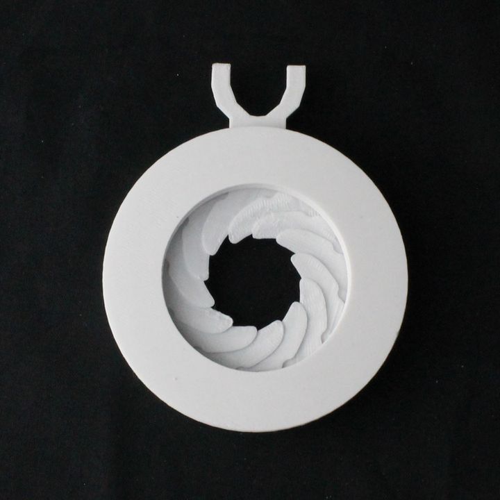 12 bladed mechanical iris education 3D print model - Mito3D