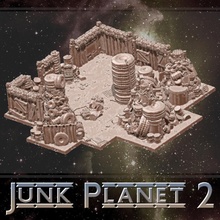 lixo planeta 2 loja espaço Estrela terreno Lixo azulejos baldio mordida dragão dragonlock Junkyard 3d print model - Mito3D