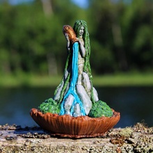 aquarius store female goddess lady nature sculpture statue woman deity multimaterial 3d print model - Mito3D