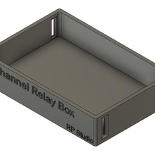 8 canal relé caja extra espacio controlador caso funda electronico 8channelrelay 3d print model - Mito3D