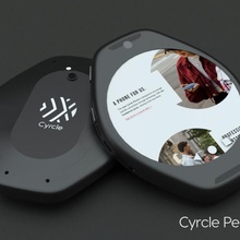 cyrcle pebble case phone 3d print model - Mito3D