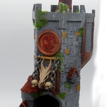 dagonspear dice tower dragon dungeons castle dungeonsanddragons dicetower dnd dicerolling dandd 5thedition 3d print model - Mito3D