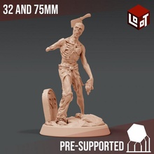 cleaver zombie - wightpocalypse loot studios tabletop epic fantasy game hero mini rpg undead miniature boardgame dungeonsanddragons zombies wargame d&d role-playing pathfinder lootstudios 3d print model - Mito3D