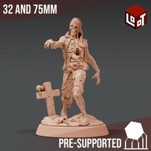 zombie man - wightpocalypse loot studios tabletop epic fantasy game hero mini rpg undead miniature boardgame dungeonsanddragons zombies wargame d&d role-playing pathfinder lootstudios 3d print model - Mito3D