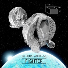 dövüşçü hayaletler masaüstü minyatürler Uzay uzay gemisi 3dprint masa oyunları aracı yazı tahtası oyunlar yıldız ti4 krema alacakaranlık imperuim 3d print model - Mito3D