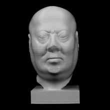 cabeza hombre union des mus nationaux parís scan 3d print model - Mito3D