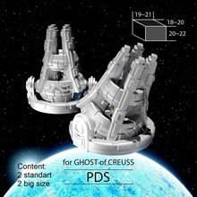ağırlık hayaletler masaüstü minyatürler sci fi Uzay uzay gemisi 3dprint masa oyunları aracı yazı tahtası oyunlar yıldız ti4 krema 3d print model - Mito3D