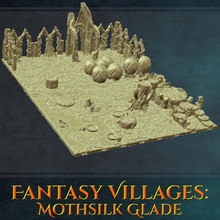 fantezi köyler güve ipek garı mağaza orman arazi salyangoz köy oyun seti dağılmak mezra ejder ısırığı Dragonlock meşe palamudu 3d print model - Mito3D