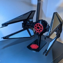 tie fighter stand star wars 3d print model - Mito3D