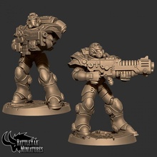 knight sentinel distancia arma mesa fantasía horror miniaturas juego guerra martillo ciencia ficción Marine Espacial ttrpg battleyakminiatures 3d print model - Mito3D