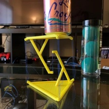 impossible table physics science illusion tensegrity 3d print model - Mito3D