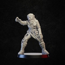 elf erkek zombi mağaza ölümsüz minyatür masaüstü büyücülük 3d print model - Mito3D