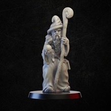 wizard store miniature staff mage tabletop 3d print model - Mito3D