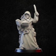 scroll mage store wizard spellbook scribe chronicler 3d print model - Mito3D