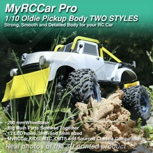 myrccar 1 10 oldie pickup styles rc car body gadgets & electronics kids monster scale truck 4x4 crawler off-road mrcc obts on-road mtc 3d print model - Mito3D
