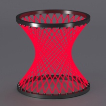 hiperbolóide 3d print model - Mito3D