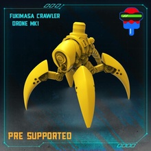 Fukimasa Crawler Drohne mk 1 Roboter bot Schattenlauf Cyberpunkred 3d print model - Mito3D