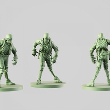 nave ragazzo zombie tavolo osso scimmia mostro oceano pirata mare non morti carattere morto gioco isola cadavere Rum zombiecide corpose 3d print model - Mito3D