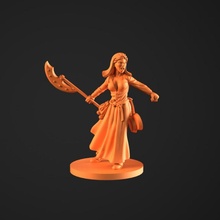 alice zombiecide epic fantasy game medieval zombie character pan boardgame tabletop reenactment horde alabarda 3d print model - Mito3D
