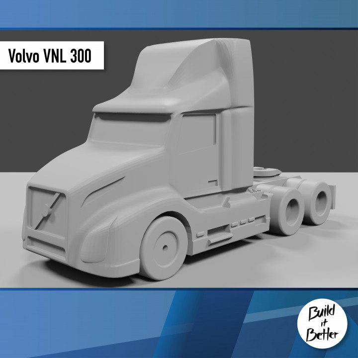 Volvo esp 300 1 64 escala poupar partes transporte caminhão furgão jipe boneca reboque Scania lowboy ferrão bullbar petroleiro peterbilt semi 3D print model - Mito3D