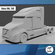 volvo esp 760 1 64 escala repuesto partes transporte camión camioneta todoterreno muñequita remolque Scania boyal aguijón barra toros petrolero Peterbilt semi 3d print model - Mito3D