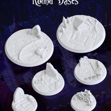 bases store cemetery graveyard roundbases 3d print model - Mito3D