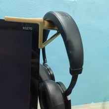 tenere controllo cuffia montare In piedi scrivania appendiabiti ufficio tavolo xbox ps4 pc supporto per cuffie auricolare headphonemount 3d print model - Mito3D