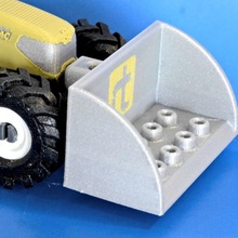 rigitrac chargeur multi color lego jouet tracteur multicolore 3d print model - Mito3D