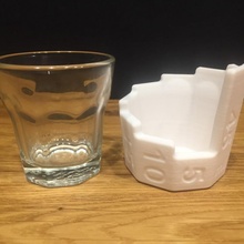 ikea shot glass measuring sleeve gadget kitchen 3d print model - Mito3D
