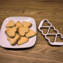 kalp kurabiye kesici Noel pişirme mutfak 3d print model - Mito3D