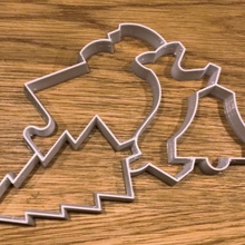 Weihnachten Plätzchen Cutter Backen Glocke Hund Küche Santa Baum claus 3d print model - Mito3D