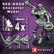 rosso cappuccio ferro inquisitore 32mm scala negozio draghi dungeon inferno kickstarter mini modello miniatura Marte stampato furia equitazione rubino rwby patreon 3d print model - Mito3D