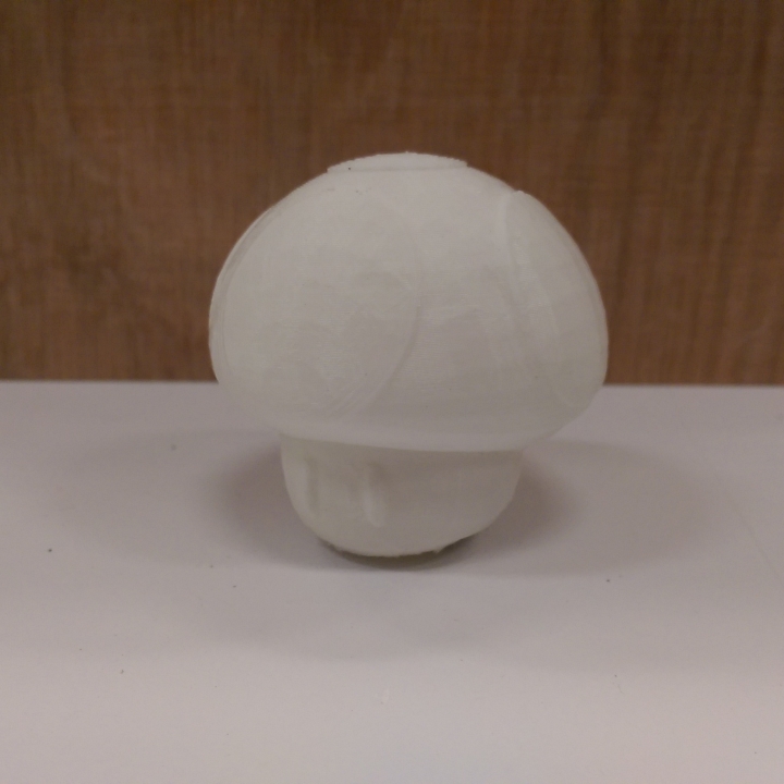 mantar super mario bros fan art supermario 3D print model - Mito3D