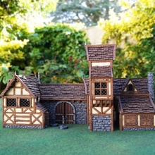 medieval coaching inn tabletop building fantasy interior modular terrain d&d scenery 3d print model - Mito3D