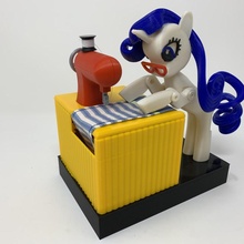 rarity 3d printed automaton toys & games ultimaker mylittlepony mlp autodesk fusion360 automata 3d print model - Mito3D