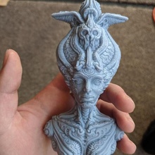 sacerdotisa mesa antiguo busto fantasía hembra ciencia ficción hrgiger florido biomecánica filigrana personaje arte criatura 3d print model - Mito3D