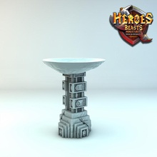 enano fuego plato mesa columna pilar firepalte olímpico 3d print model - Mito3D