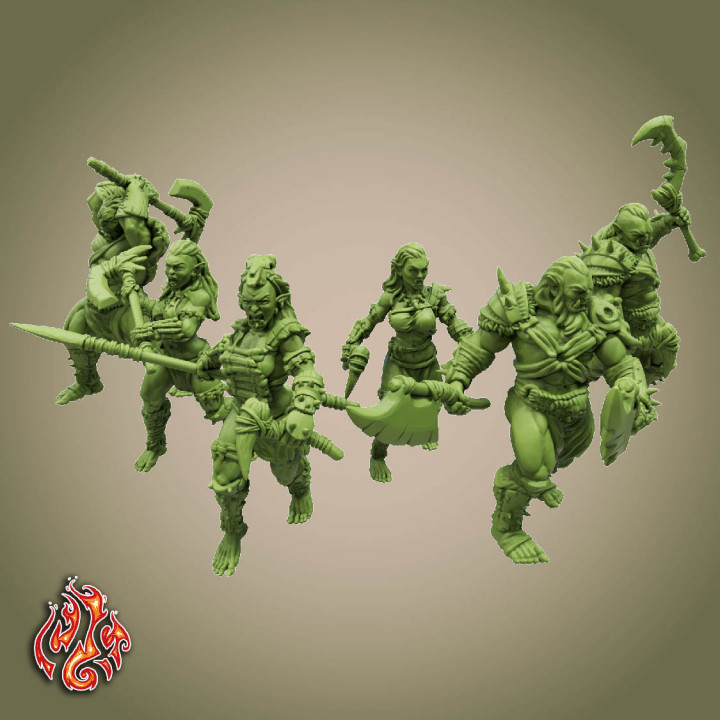 selvaggio orco guardia collezione tavolo barbaro Dio rpg giochi guerra Dungeons and Dragons patreon dnd esploratore predone fonderia berseker paralizzato storpiodio lavanderia dio storpio 3D print model - Mito3D