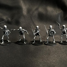 miniatura esqueleto exército tampo mesa miniaturas zbrush d esqueletos 3d print model - Mito3D